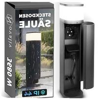 Lauko sodo rozetė, antracito spalvos, IP44, 2 WiFi lizdai, valdymas programėle