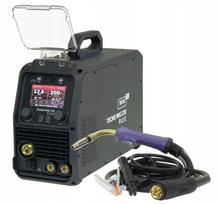 Suvirinimo aparatas IDEAL TECNO MIG 210 PULSE LCD Black Series, pusiau automatinis, 230V, 4x4
