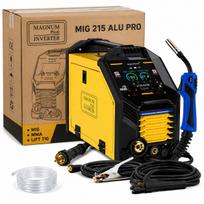 Pusiau automatinis suvirinimo aparatas Magnum MIG 201 Alu Pro Synergy, 200A, 60%