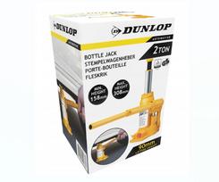 Automobilinis hidraulinis keltuvas DUNLOP, 2 t, 15,8–30 cm, geltonas