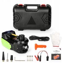 Automobilio domkrato rinkinys 4 in 1, elektrinis 12V, 5T, tinka sedanams ir SUV