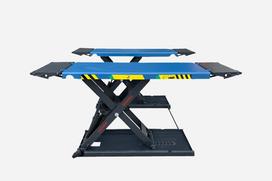 Automobilio žirklinis keltuvas Kroemer X10, 3 t, 1 m, 400 V