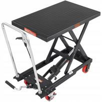 Hidraulinis žirklinis keltuvas, 227 kg, 72 cm, mobilus, juodas, sandėliui