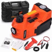 Automobilio keltuvas 5T, 150W, 155-450 mm, su kompresoriumi ir 5W žibintuvėliu, 2 vnt.