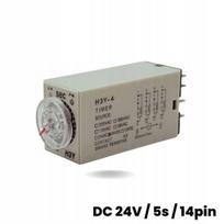 Laiko relė DC 24V, 14 kontaktų, 5 s