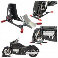 Motociklo stovas transportavimui, priekinis/galinis, 15-21", 90–200 mm
