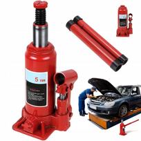 Hidraulinis domkratas automobiliams, 5 t, raudonas, nešiojamas