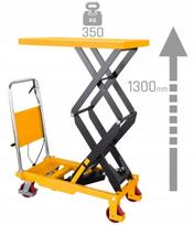 Žirklinis keltuvas CORMAK TA3510, 350 kg, pakeliamas iki 1300 mm