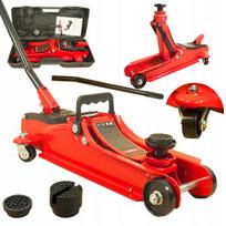 Automobilinis domkratas EUROTEC, 2.5 t, 85–380 mm, žemo profilio, lagamine