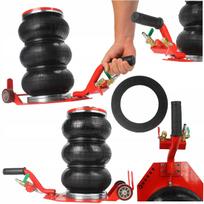 Pneumatinis automobilio keltuvas SNOWMAN, 3,5 t, trumpas, su gumine pagalve