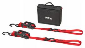 Tvirtinimo diržai ACEBIKES Ratchet Premium, ilgi ir stiprūs, su įtempimo mechanizmu