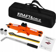 Trapecinis keltuvas 2T 120–420 mm su ratų raktu KD3526