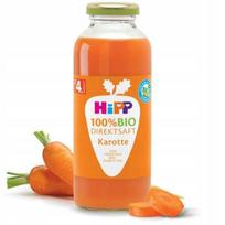 Morkų sultys Hipp, natūraliai drumstos, be pridėtinio cukraus, 330 ml