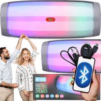 Belaidė Bluetooth kolonėlė TG165C, FM radijas, AUX, SD kortelių skaitytuvas, pilka