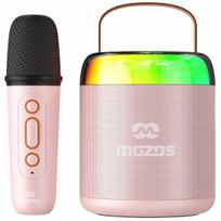 Vaikiškas karaoke mikrofonas MOZOS MK-PINK su Bluetooth garsiakalbiu
