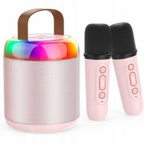 Nešiojama belaidė Bluetooth kolonėlė su USB, TF, SD jungtimis ir 2 mikrofonais