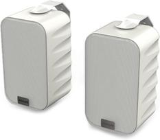Lentyninės kolonėlės Audibax PR-42T su sieniniais laikikliais, baltos