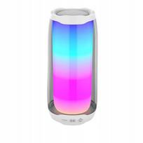 Nešiojama garso kolonėlė NUBI GS 889, Bluetooth, balta, RGB apšvietimas