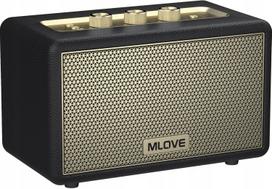 Nešiojama „MLOVE A200“ Bluetooth kolonėlė, 80 W, retro stiliaus, su galingu žemų dažnių garsiakalbiu