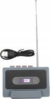 Nešiojama retro Bluetooth kolonėlė su telefono laikikliu ir radiju
