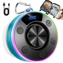 Belaidė Bluetooth kolonėlė, atspari vandeniui IPX7, su RGB apšvietimu, 8 val. grojimo