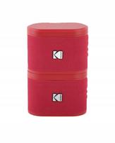 Belaidės kolonėlės Kodak SoundBrix Dual RED, 2 vnt., Bluetooth, 50 m, USB-C