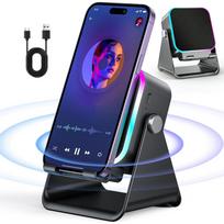 Belaidė Bluetooth indukcinė kolonėlė su 360° reguliuojama šviesa