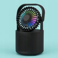 Ventiliatorius Hoffen su garsiakalbiu, RGB Bluetooth apšvietimas