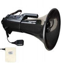 Didelis megafonas TE 35/20, 150W, 1500 m, MP3 įrašymas, USB, sirena, įkraunama baterija
