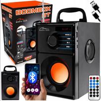 Nešiojama „boombox“ Bluetooth kolonėlė, 15 W, FM radijas, USB, microSD, nuotolinio valdymo pultas