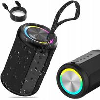 Belaidė Bluetooth 5.0 kolonėlė su USB, AUX, MP3, RGB apšvietimu BLACK POWER