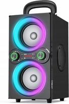 Nešiojama Bluetooth kolonėlė TPBEAT 80W, stiprus bosas, LED efektai