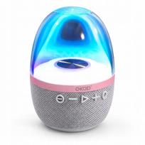 Belaidė Bluetooth kolonėlė su RGB LED apšvietimu, smėlio spalvos, dekoratyvinė