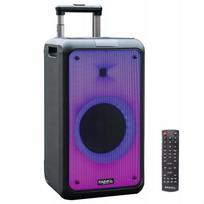 Aktyvi kolonėlė Ibiza Street-Wave, 400 W, 8", Bluetooth, USB, LED, juoda