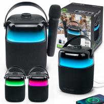 Belaidė karaoke kolonėlė MUSE su mikrofonu, Bluetooth, LED