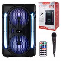 Belaidė Bluetooth kolonėlė Boombox su radiju, USB, MP3 grotuvu ir mikrofonu