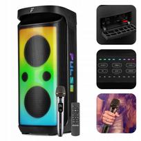 Nešiojama kolonėlė 320W su LED, Bluetooth, USB, FM, įkraunama, su UHF mikrofonu