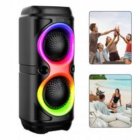 Nešiojama boombox kolonėlė su karaoke, FM radiju, RGB LED, 10 W, belaidė