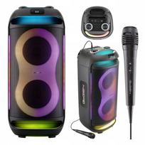 Belaidė kolonėlė Gogen su karaoke mikrofonu, 70W, LED apšvietimas, gitara, USB, AUX