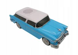 Bevielė Bluetooth kolonėlė RETRO WS-1955, 10W, mėlyna, FM radijas, USB, TF