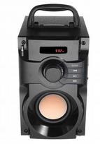 Belaidė kolonėlė su žemųjų dažnių garsiakalbiu, Bluetooth, radiju ir MP3, su nuotolinio valdymo pultu