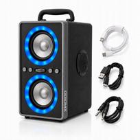 Belaidė karaoke kolonėlė ODIOMX DF-01, 200 W, LED, TWS, bosas, gitara, mikrofonas
