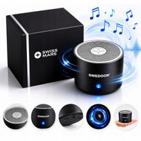 Nešiojama belaidė Bluetooth 5.0 kolonėlė, 3W, stiprus bosas, aliuminis, USB-C