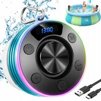 Belaidė nešiojama kolonėlė su „Bluetooth“, atspari vandeniui IPX7, su RGB apšvietimu