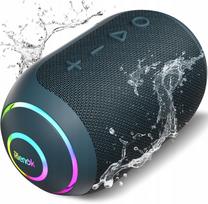 Nešiojama „Rienok S4“ Bluetooth kolonėlė, atspari vandeniui, su TF kortelės palaikymu ir apšvietimu