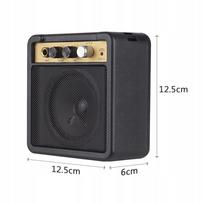 Mini gitaros stiprintuvas, 5 W, 6,35 mm įėjimas, ausinių lizdas
