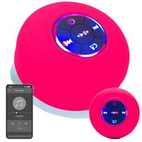 Nešiojama vandeniui atspari Bluetooth kolonėlė su siurbtuku, rožinė, Verk 06334