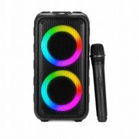 Nešiojama Bluetooth karaoke kolonėlė su mikrofonu ir LED šviesomis