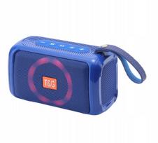 Belaidė Bluetooth kolonėlė T&G TG193 su radiju, LED apšvietimu, mikrofonu, mėlyna