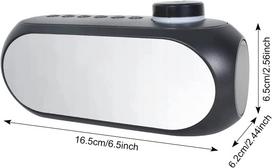 Belaidis Bluetooth garsiakalbis su RGB LED laikrodžiu, žadintuvu ir 360° stereo garsu